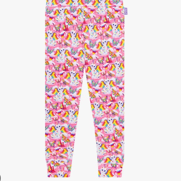 POSH PEANUT🪽 lisa frank 5 6 ANGEL KITTY JOGGERS! NWT ULTRA RARE Collab folder - Picture 7 of 9